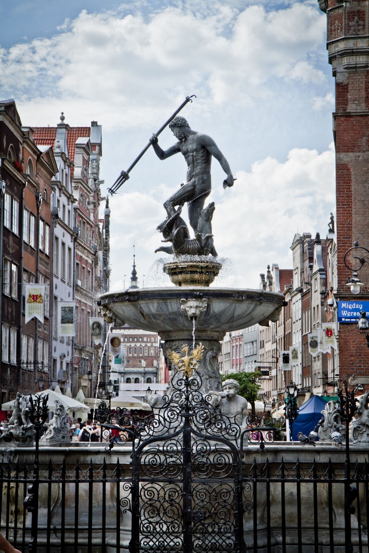 Neptune statue, historic city of Gdansk, Poland